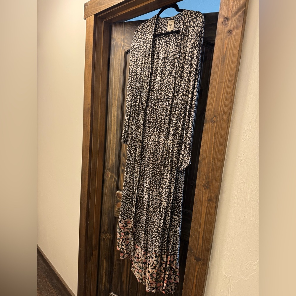 Billabong Black and White Patterned Coat
